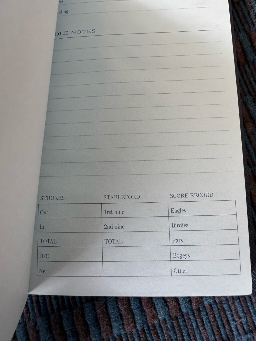 3for$20❣️Golf Notes Notebook - Blue - Picture 6 of 9
